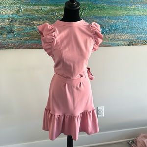 Tommy Hilfiger pink ruffle dress